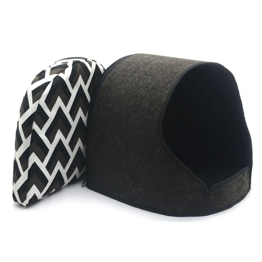 Будка для котів та собак Олімп №1 36х32х32 см коричнева (ZH2727-1) - фото 2