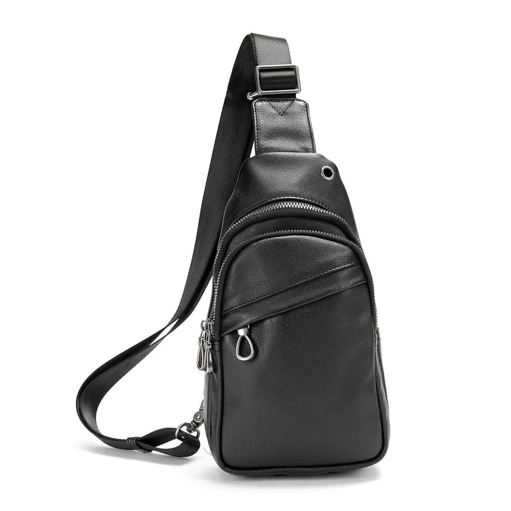 Слінг гладкий шкіряний TIDING BAG 8007A - фото 2