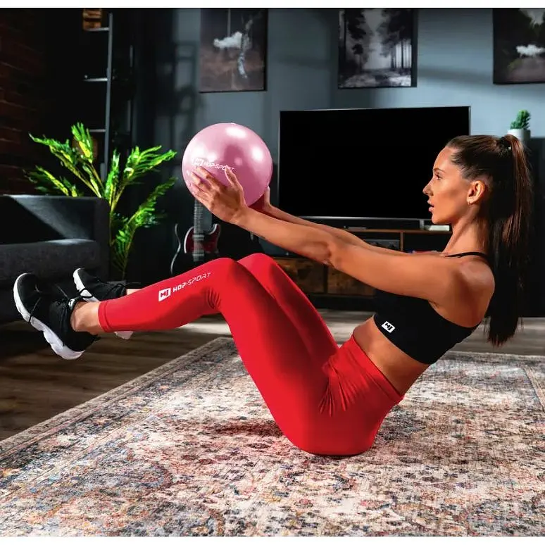 Фітбол Hop-Sport 25см рожевий - фото 2