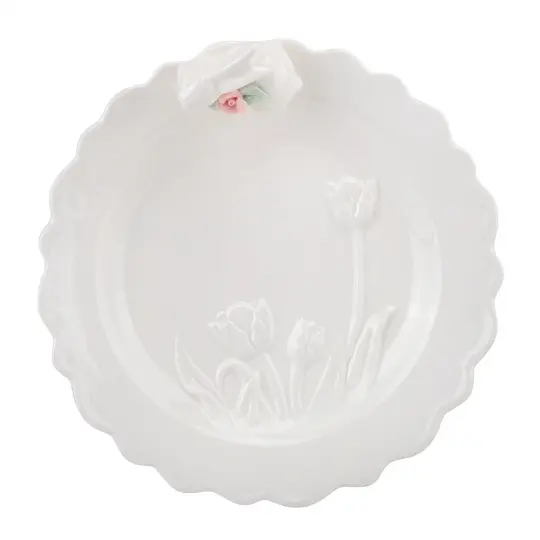 Тарілка Elisey Весняний сад біла 21 см (5009-013) - фото 2