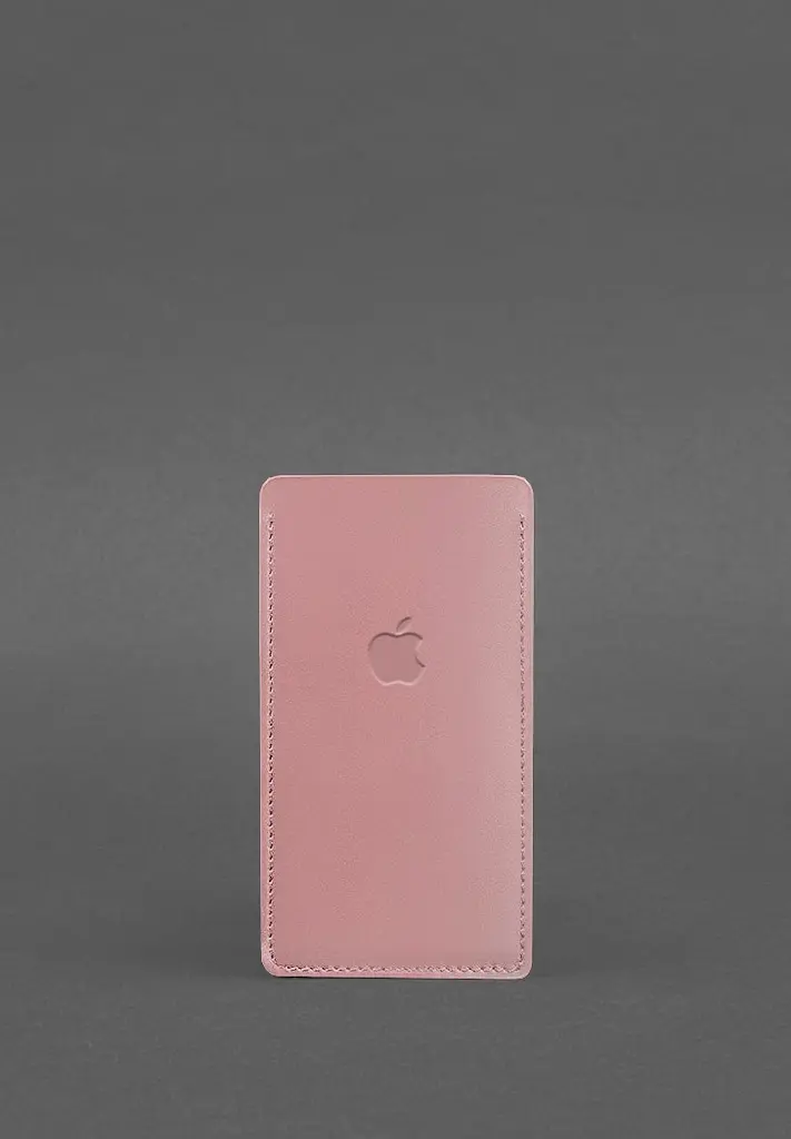 Кожаный чехол для iPhone 13 Розовый - фото 1