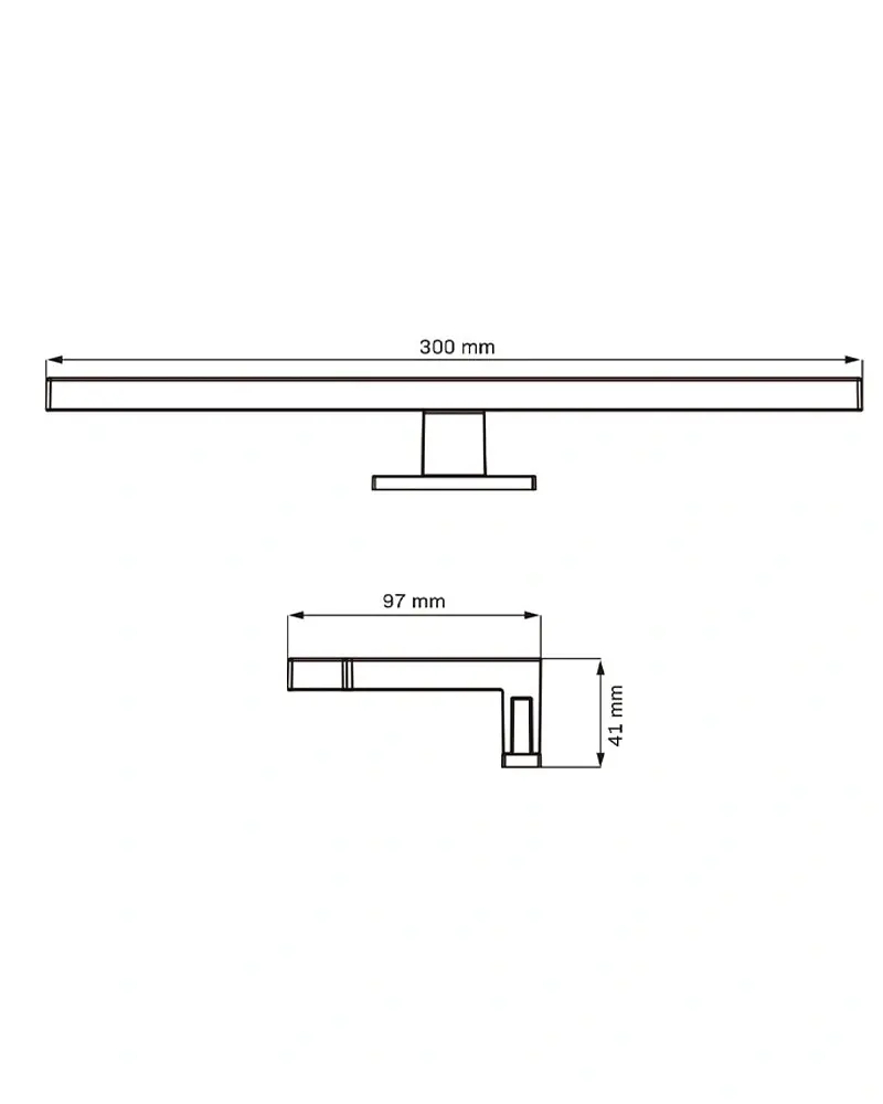 Светильник подсветка для зеркала Goldlux 328557 Milos Led 30 1x5W 4000K 520Lm IP44 Хром - фото 2