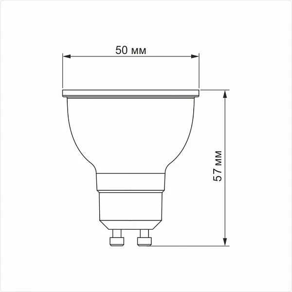 LED лампа VIDEX MR16e 8W GU10 4100K - фото 3