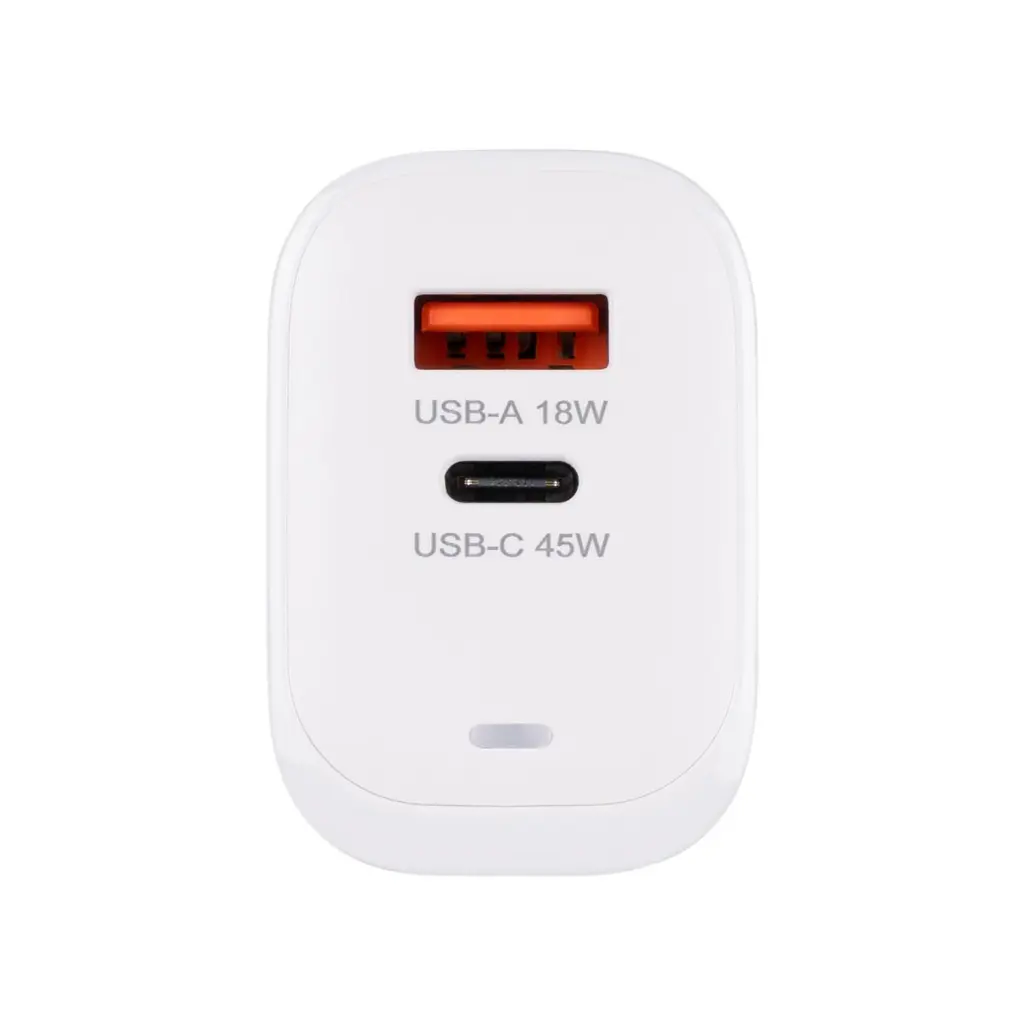 Зарядное устройство для XoKo 1xUSB-C PD45W + 1xUSB QC3.0 GaN white (XK-QC-450) - фото 9