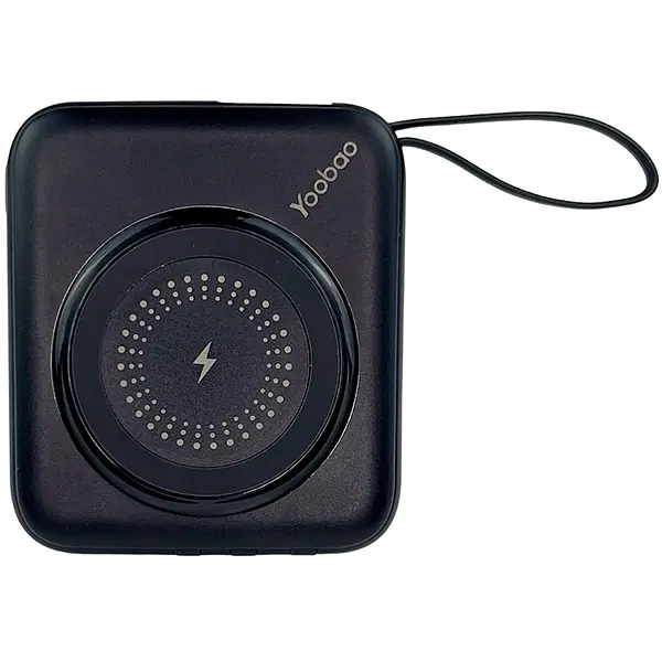 Павербанк Yoobao W1 / 10000 мАг / до 22.5 Вт / USB-C, USB-A, Micro-USB, MagSafe, Lightning / PD + QC / З кабелем / Темно-синій - фото 6