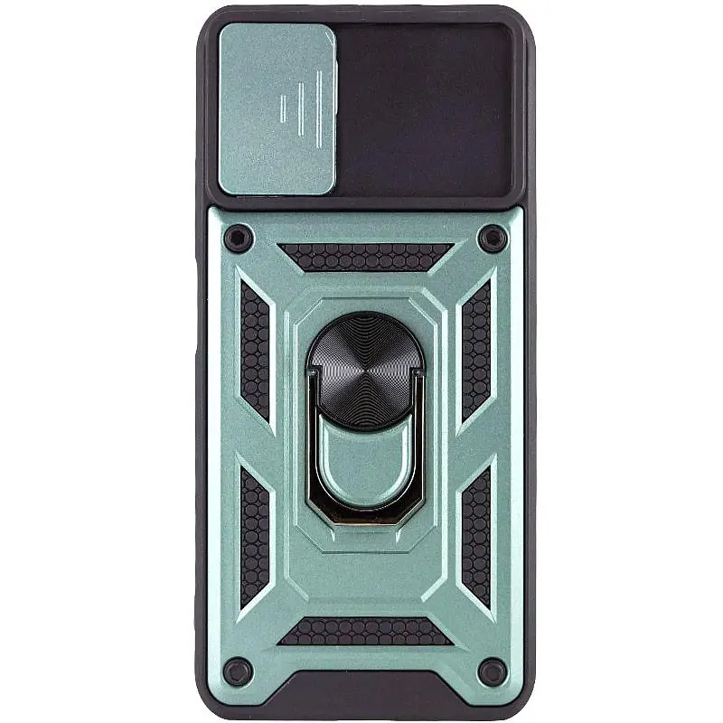 Чохол Ummi Camshield Serge Ring для Samsung Galaxy A03s Зелений / Green - фото 2