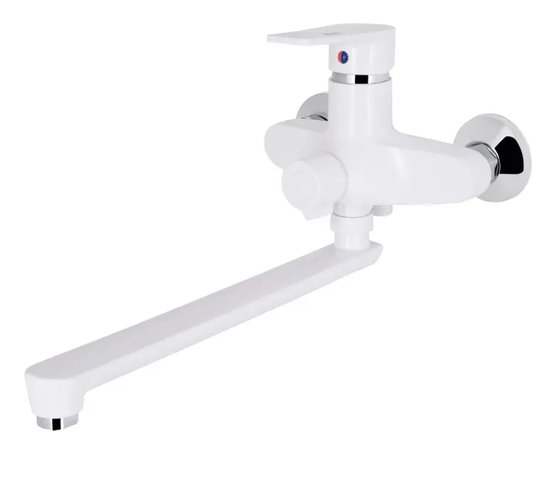 Смеситель для ванны Brinex 35W 005, Chrome/White (k35) BRIN35W005 - фото 2