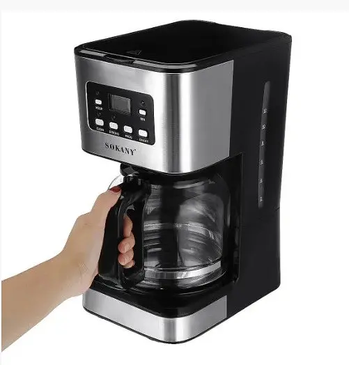 Кавоварка Sokany 121E 950w LCD-дисплей 1,5 л - фото 4