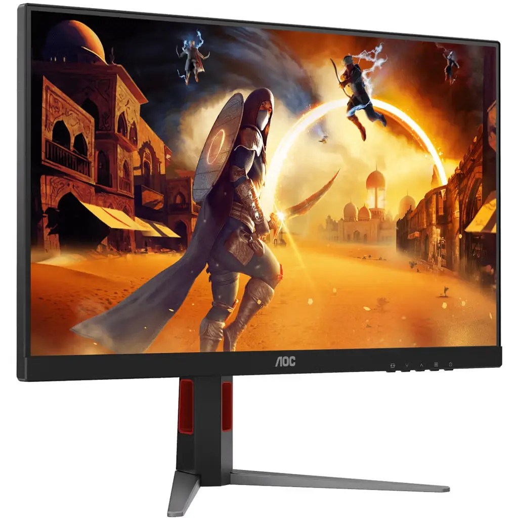 Монітор TFT 27 AOC Q27G4ZD, QD-OLED, 280Гц, 0,03мс, 2хHDMI, DP, USB-hub, HAS, Pivot, чорно-червоний - фото 2