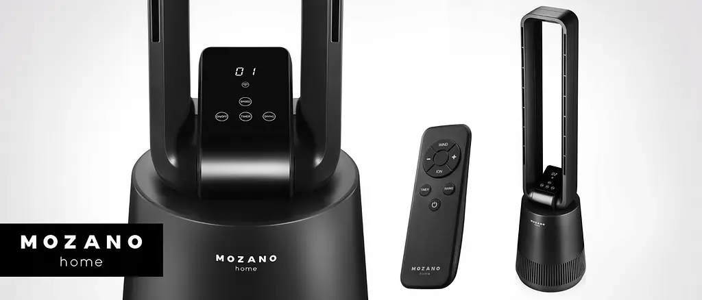Колонний вентилятор 4в1 РОЗРОБКА 2023 Mozano Air Flow Pro чорний WiFi - фото 3