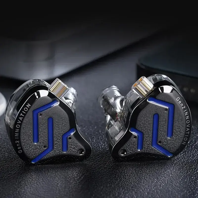 Гибридные наушники KZ ZSN Pro 2 с микрофоном черные - фото 4
