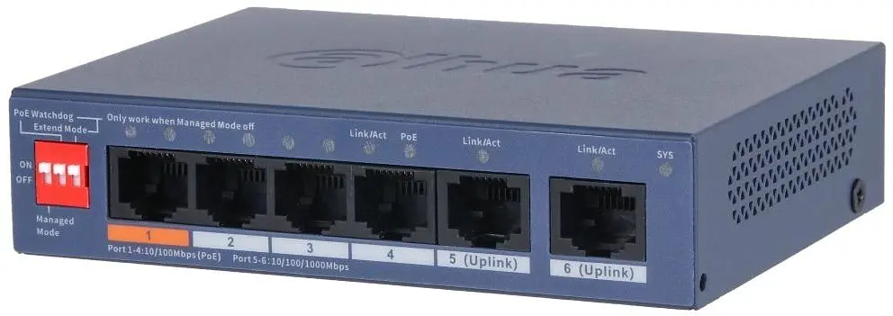 Комутатор мережевий Dahua DH-CS4006-4ET2GT-60