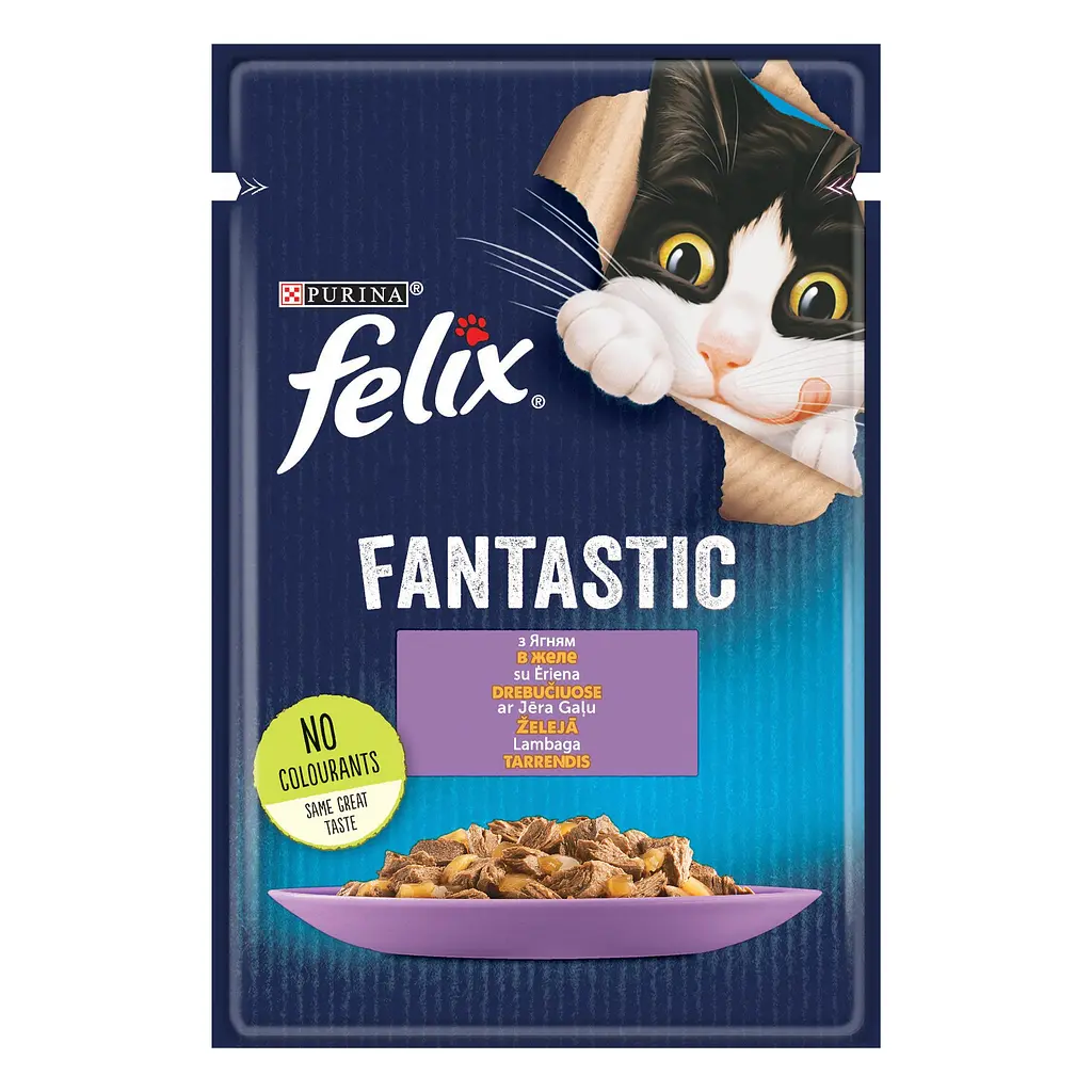 Набір вологого корму для котів у желе Felix Fantastic Мікс 1.02 кг (85 г x 12 шт.) - фото 4