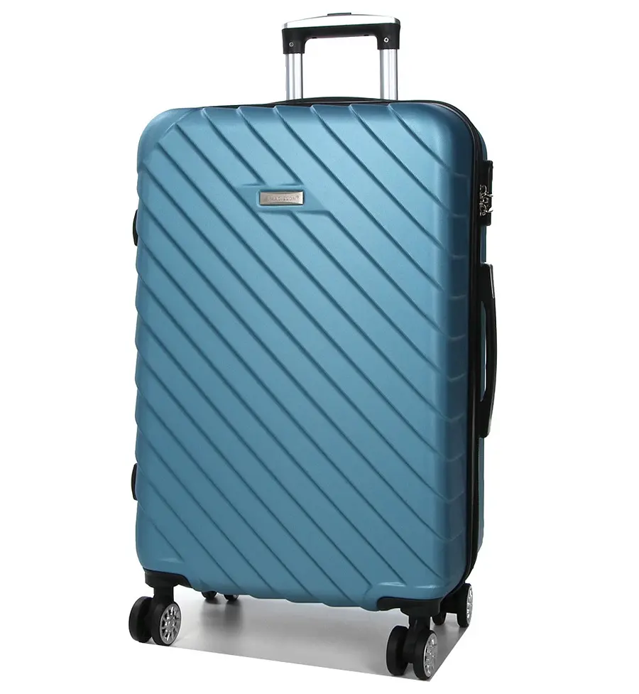 Валіза середня M ABS-пластик Madisson Snowball 03403 68х44х27см 68+13л Блакитний