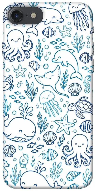 TPU чохол Demsky Sea pattern для Apple iPhone 7 / 8 (4.7")