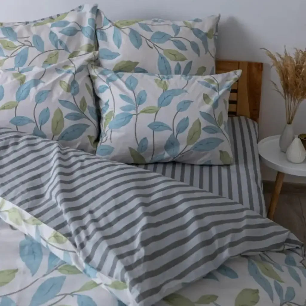 Постільна білизна ТЕП Soft Dreams Spring Basil 70x70 двоспальна білий - фото 3