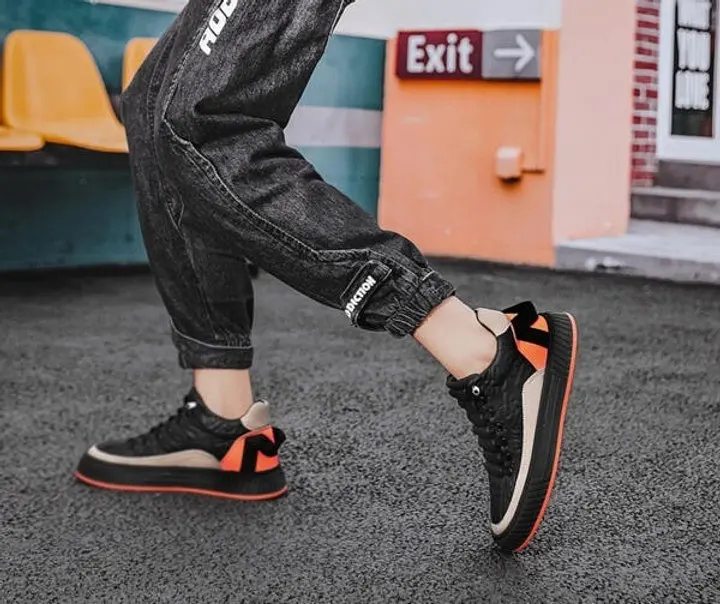Кеды Grogu Размер 40 (длина стельки 255 мм) Black-Orange - фото 3