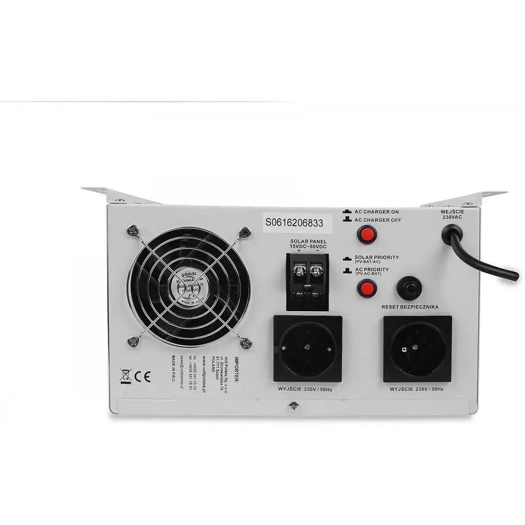 Солнечный инвертор Volt Polska SINUS PRO 1000 S 12/230V (700/1000W) + 30A MPPT гибридный - фото 3