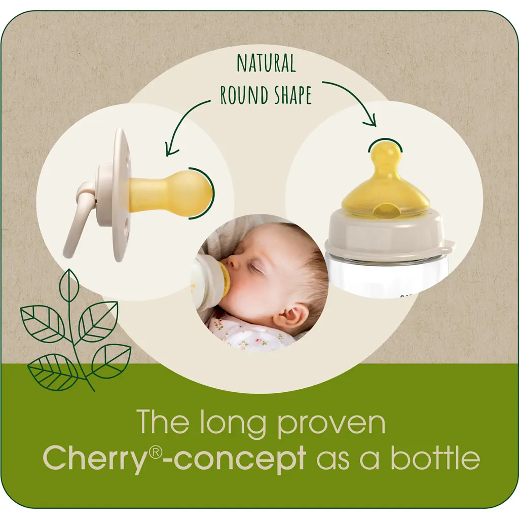 Соска кругла Nip Вишенька Зелена серія S повільний потік від 0 міс. 2 шт. (33042) - фото 4