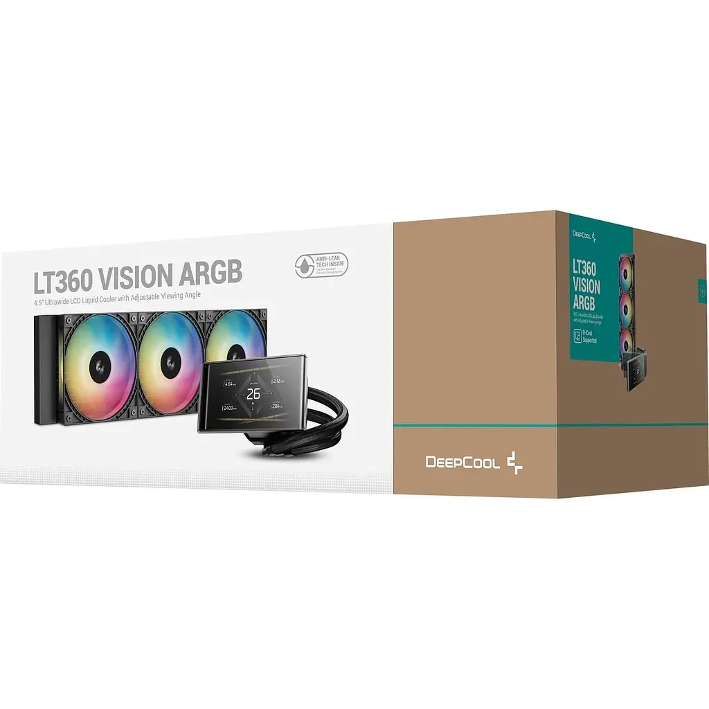СВО Deepcool LT360 Vision ARGB Black (R-LT360VISION-BKAMMC-G-1) - фото 10