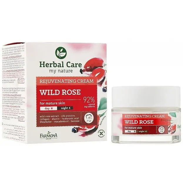 Крем омолаживающий для лица Farmona Herbal Care день/ночь Шиповник, 50 мл - фото 2