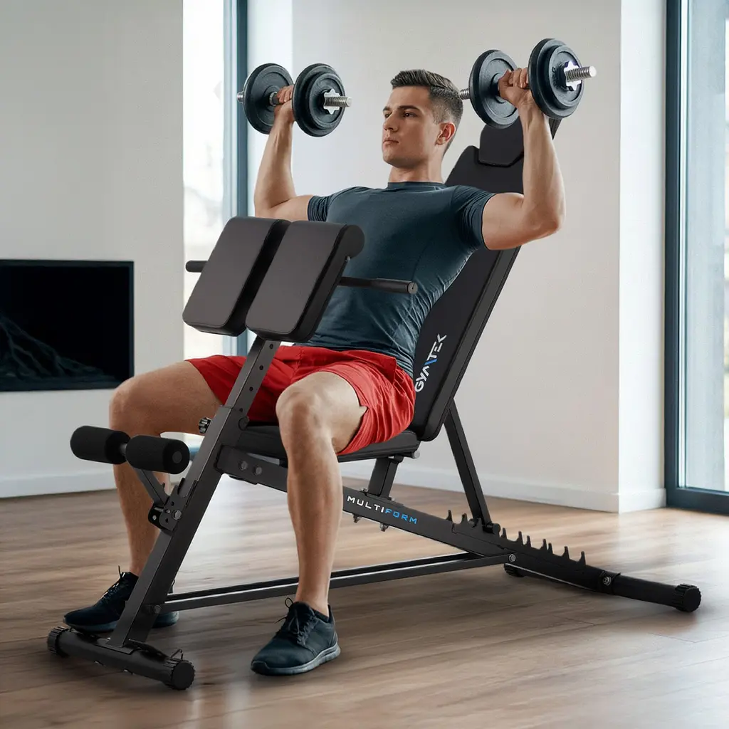 Лавка тренувальна Gymtek XL800 з еспандерами та партою Скотта - фото 9