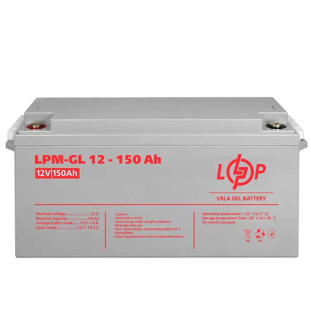Аккумулятор гелевой LPM-GL 12V - 150 Ah - фото 6