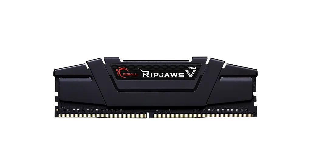 Пам'ять 16Gb x 2 (32Gb Kit) DDR4, 3600MHz, G.Skill Ripjaws V, Black, 18-22-22-42, 1.35V, з радіатором (F4-3600C18D-32GVK) - фото 3