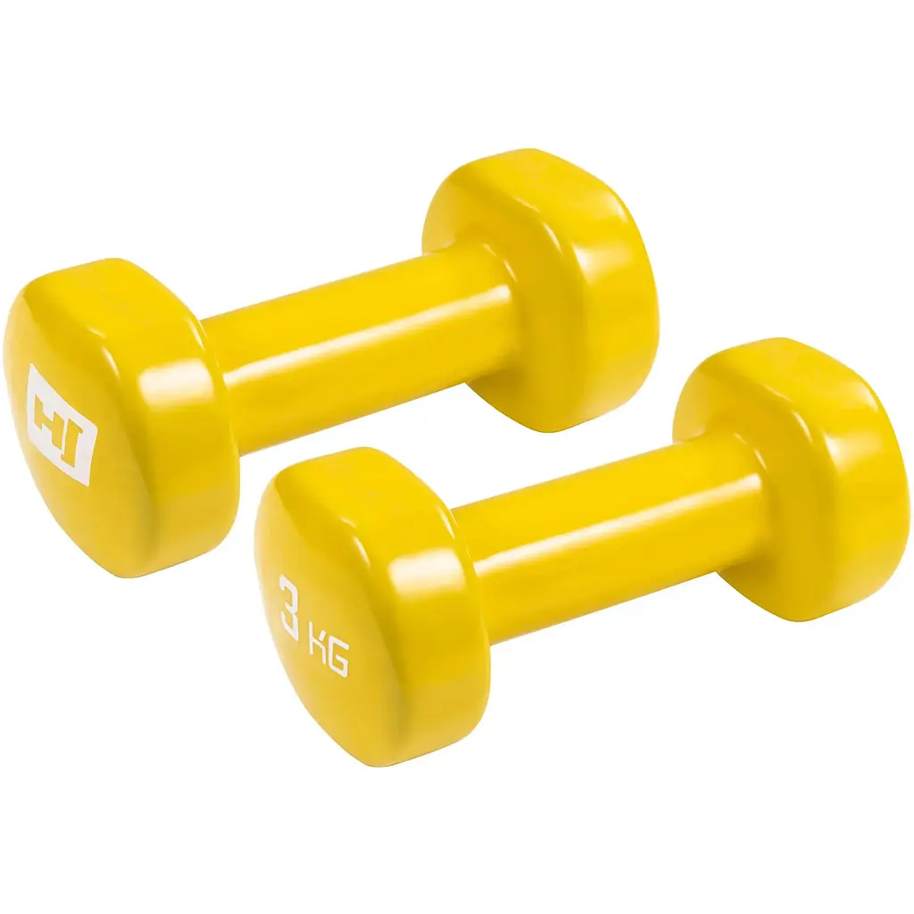 Гантели для фитнеса Hop-Sport виниловые круглые HS-V030DC 2х3кг - фото 2