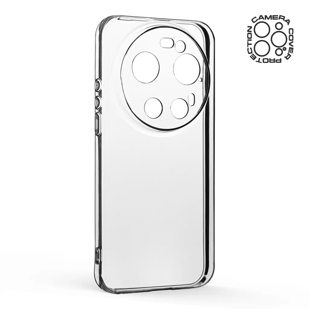 Прозрачный чехол для Xiaomi 17 Ultra 5G с защитой камеры, тонкий, силиконовый, бесцветный, ударостойкий, противоударный бампер c закрытой камерой, ArmorStandart (ARM87868) - фото 2