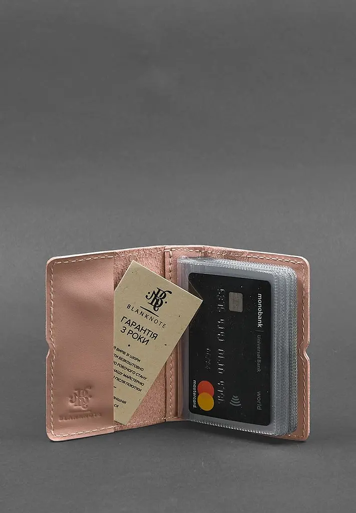 Женский кожаный кард-кейс 7.0 красный - фото 3