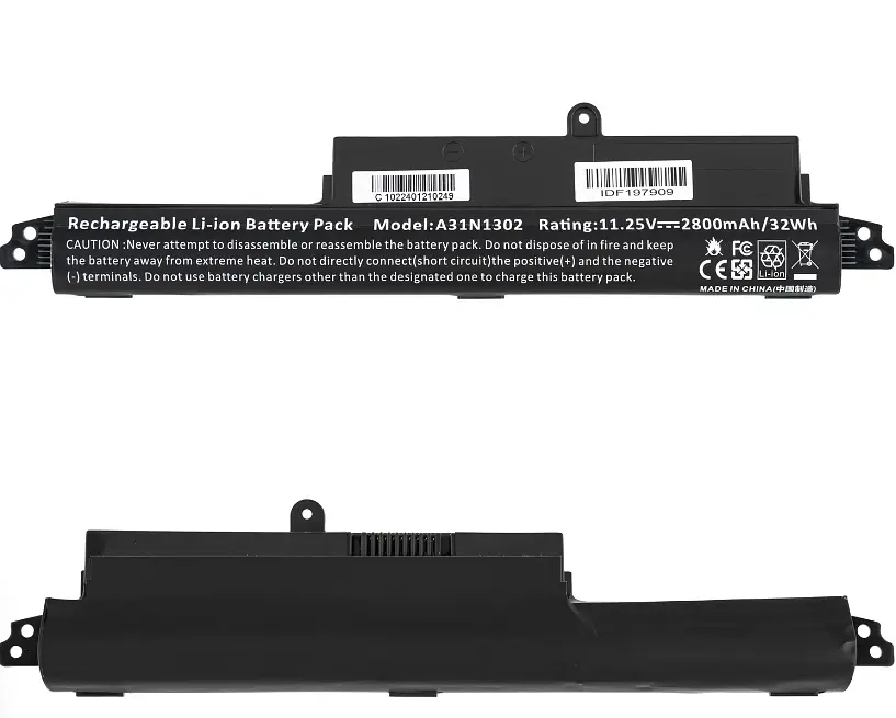 Акумулятор Asus A31N1302 (X200CA, X200MA, X200LA, F200CA) 11.25V 2800 mAh Black (LG/ Samsung/ Sanyo)