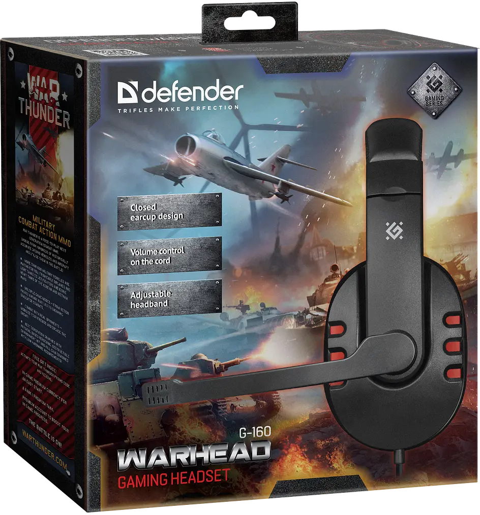 Наушники Warhead G-160 Black (64113) Defender teh0021814 - фото 3