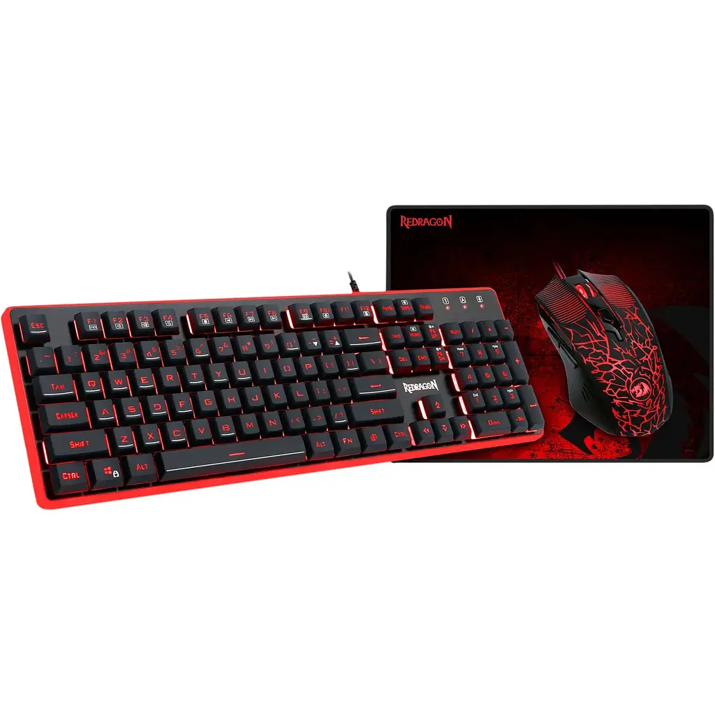 Комплект клавиатура + мышь + коврик Redragon Gaming Esseintials S107 RGB Set [78225] [118167] - фото 2