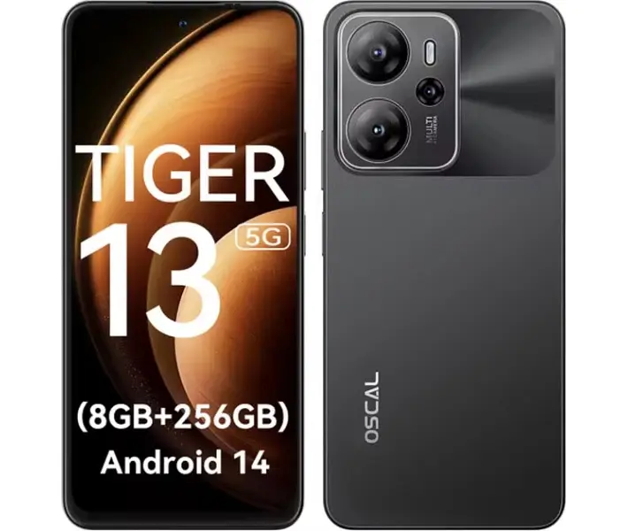 Смартфон Blackview Oscal Tiger 13 8/256Gb DS Hurricane Black NFC (чорний) - фото 5