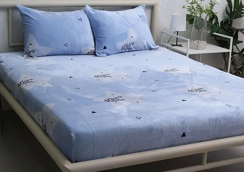 Простирадло на резинці с наволочками TAG tekstil 180х200х20 см pbe0046231