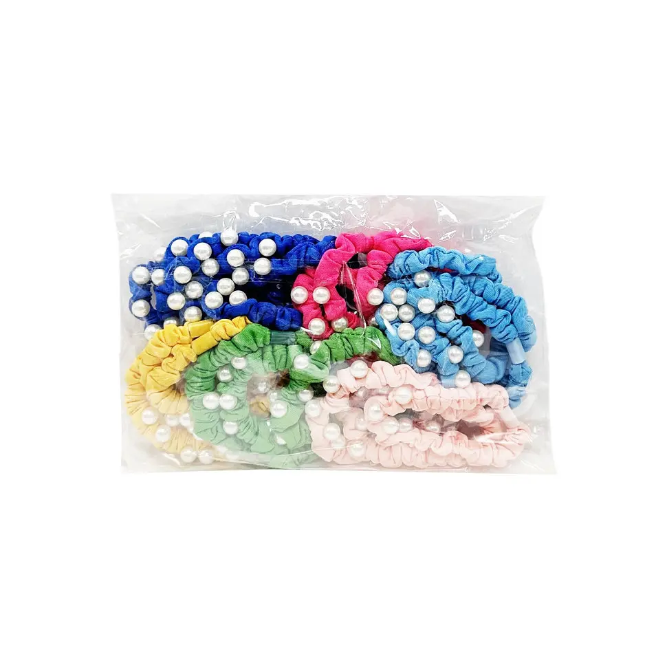 Набір резинок для волосся La-beauty 0303-1078 різнокольорові, 18 штук, з намистиною - фото 4