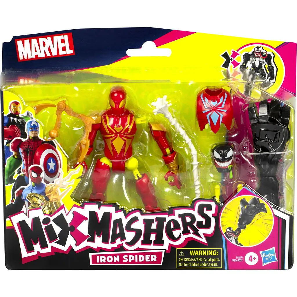 Игрушка-фигурка Hasbro Marvel MixMashers Spider-Man Iron Spider (F9206_F9217) - фото 6