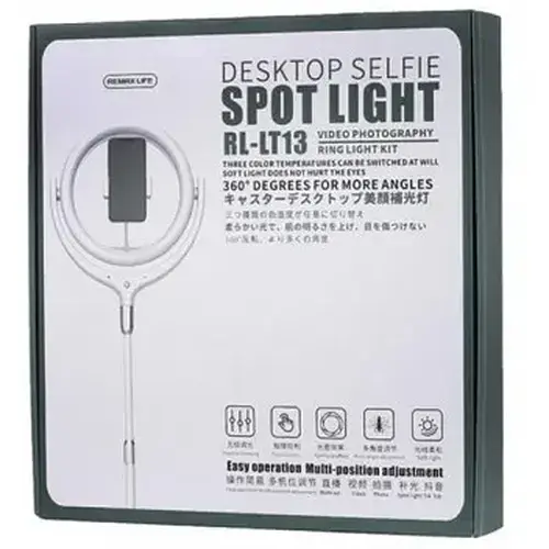 Тримач з кільцевим освітленням Remax RL-LT13 Life Desktop Selfie Spot Light 360° 50-80 см - фото 6