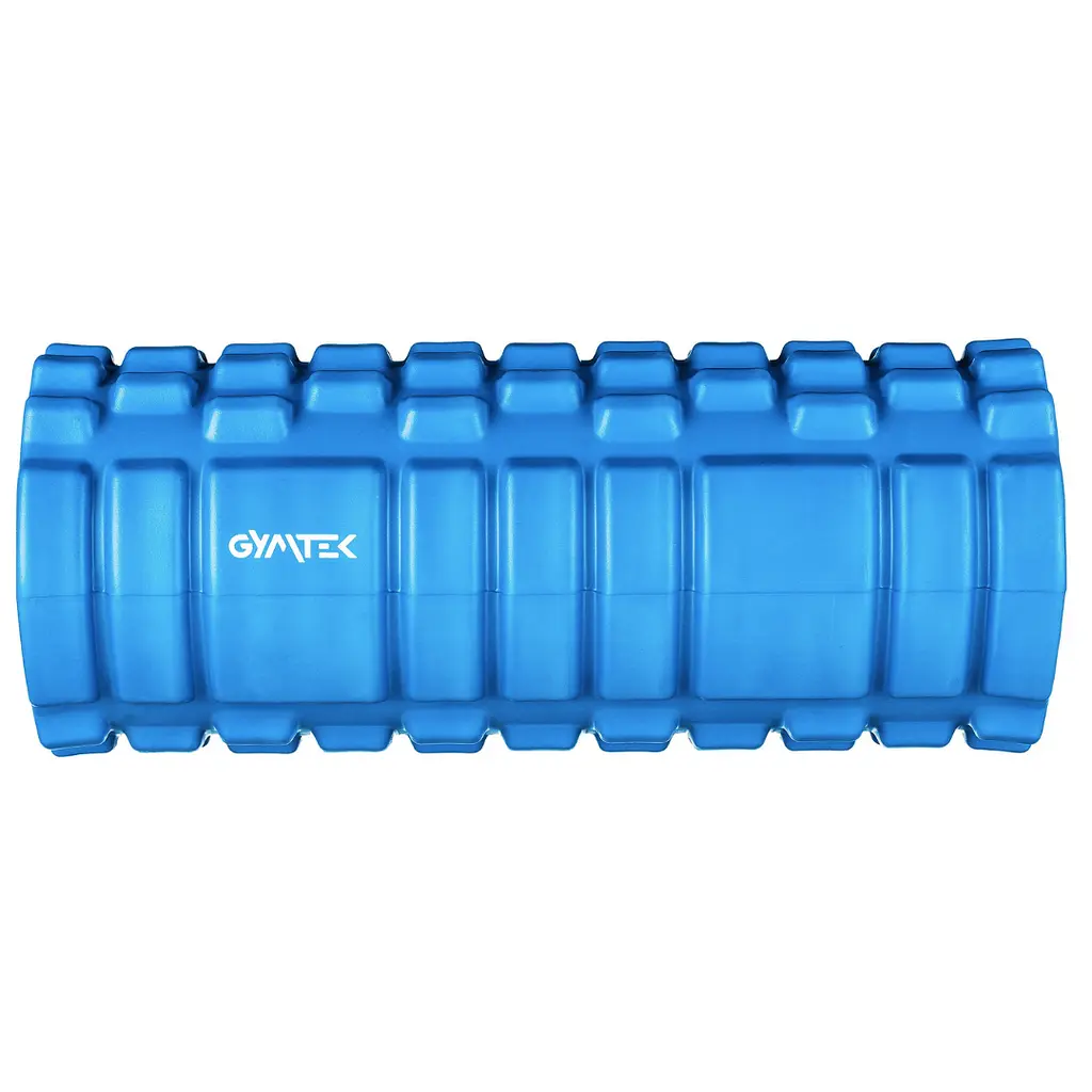 Массажный ролик Gymtek для йоги и фитнеса EVA 33х14 см синий - фото 2