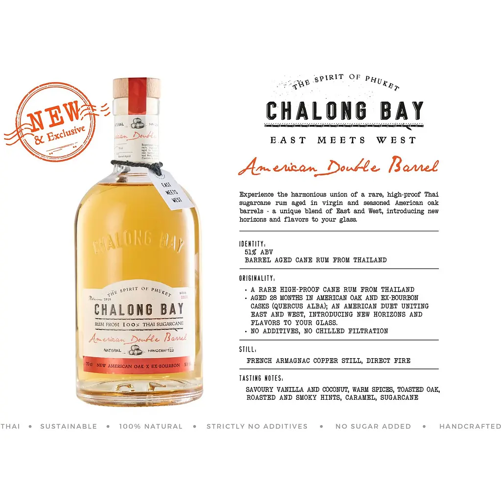 Ром Chalong Bay Double Barrel 47% 0.7 л - фото 3