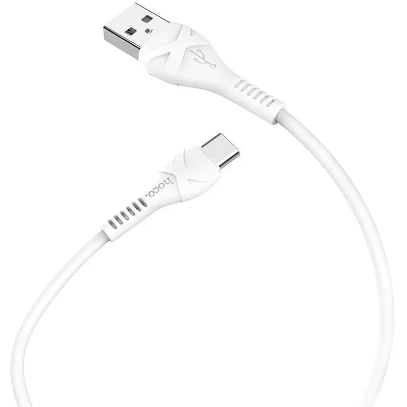 USB Cable Hoco X37 Cool Power Type-C White 1m - фото 4