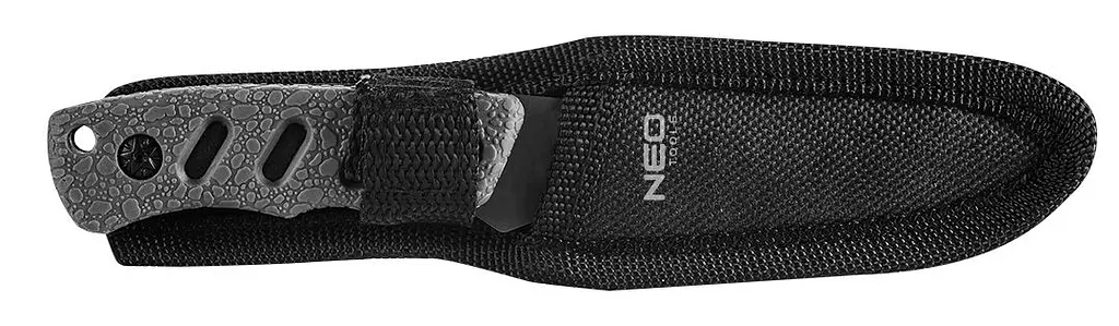 Neo Tools 63-106 Ніж Bushcraft, 16.5см, лезо 9.4см, 3Cr13, ручка TPR, нейлоновий чохол - фото 3