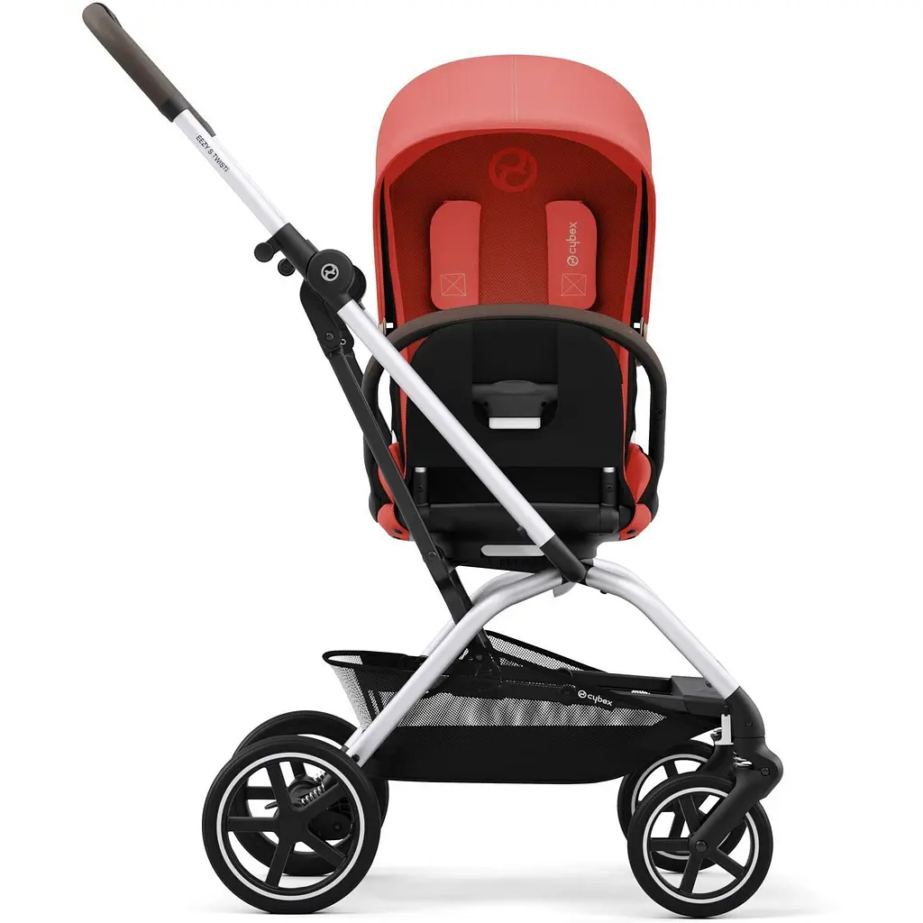 Прогулянкова коляска Cybex Eezy S Twist+ 2 SLV Hibiscus Red, коралова (522001127) - фото 3