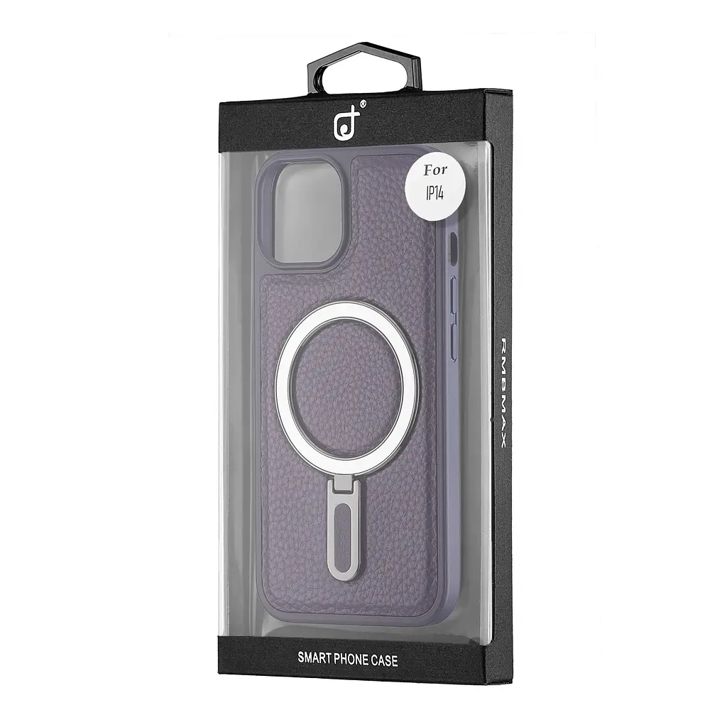 Чохол Jinduka Leather Ringo iPhone 14 Purple - фото 2