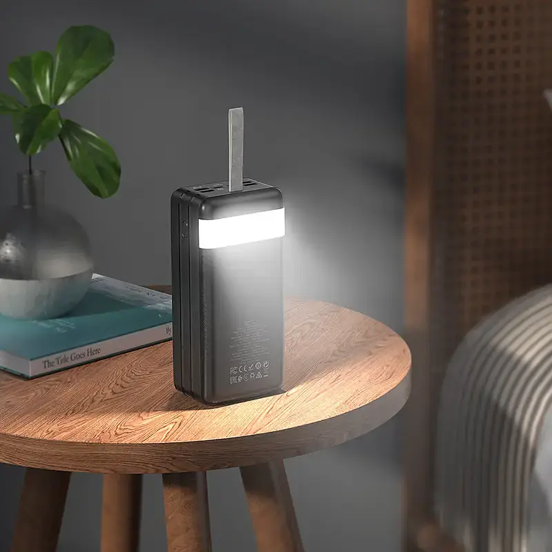 Універсальна мобільна батарея Hoco J86B 22.5W 60000mAh (Чорний) - фото 7
