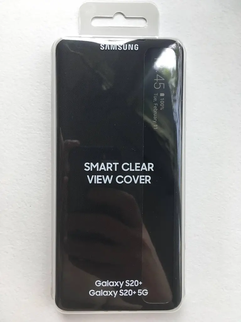 Оригінальний чохол-книжка S-View Clear View Cover EF-ZG985CBEGRU для Samsung Galaxy S20 Plus 5G Чорний - фото 9