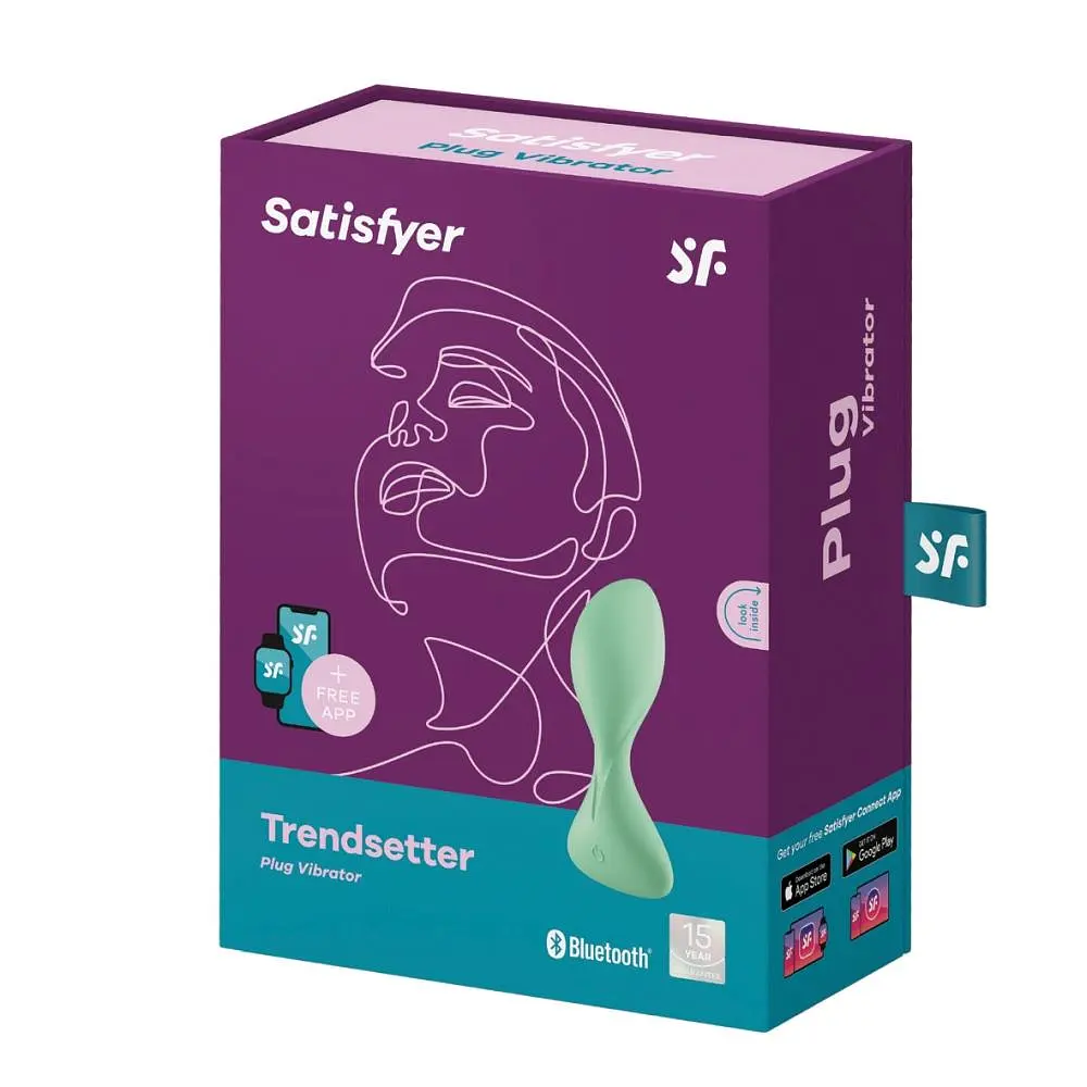 Анальна пробка з вібрацією Satisfyer Trendsetter 11.2 см (зелений) - фото 4