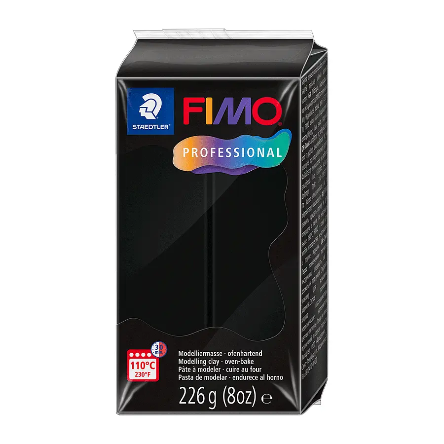 Полімерна глина Fimo Professional, 226 г., Чорна, (8042-9)