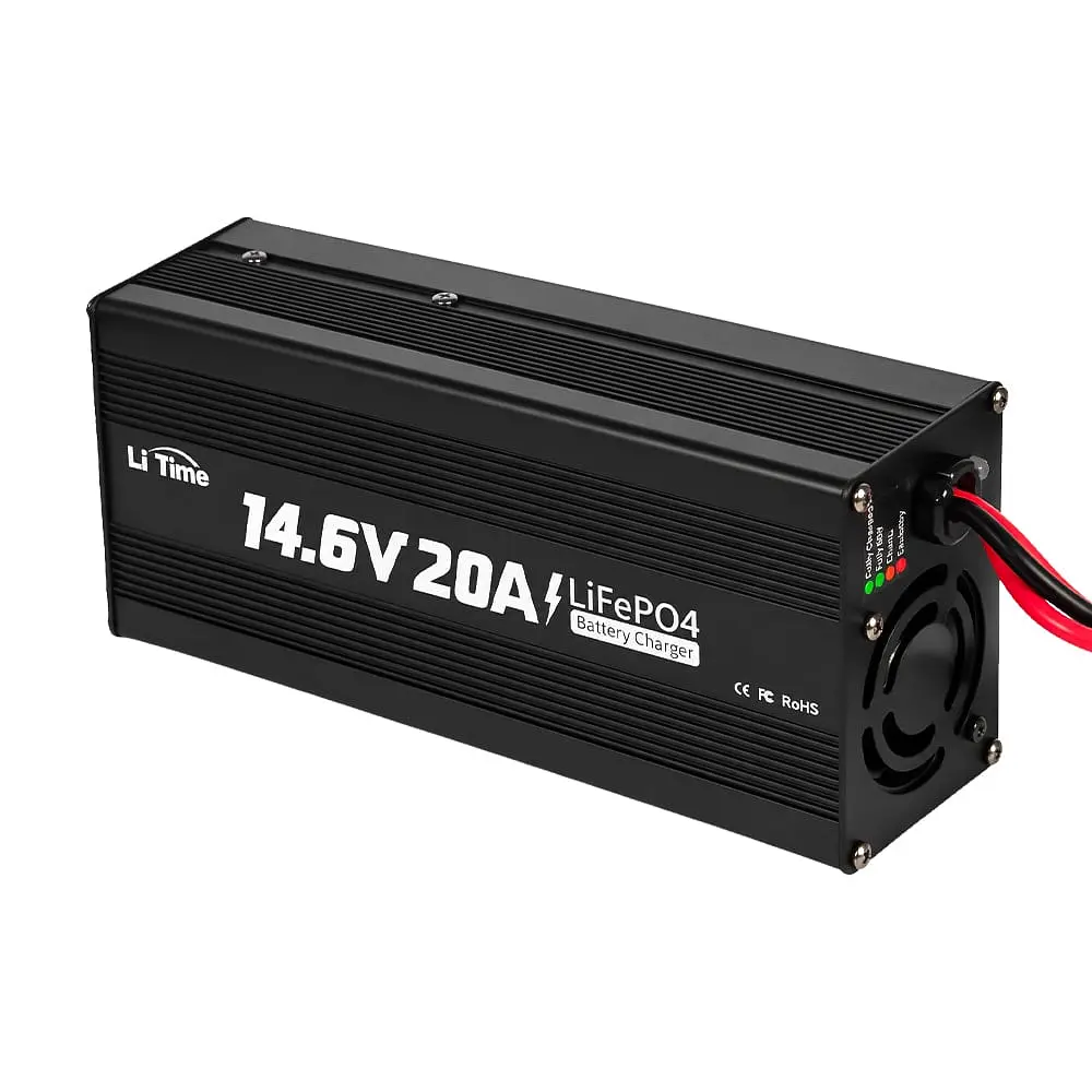 Зарядний пристрій для акумуляторних батарей LiFePO4 14.6V/20A LiTime L12V20A-BCHA-X (44-00537) - фото 4